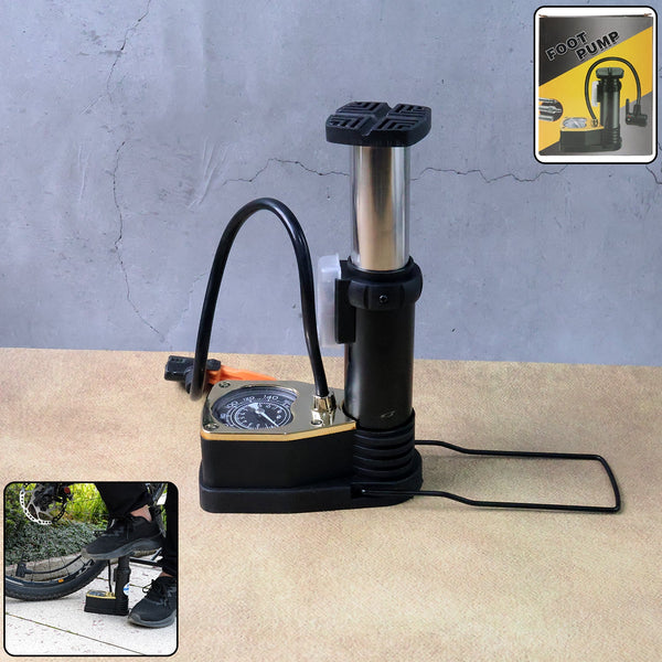 Portable High Pressure Foot Air Pump with Needle (1 Pc) - justgrabit.in | Just Grab It