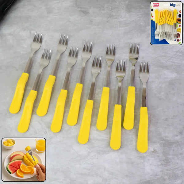 Supermom Premium Stainless Steel Big Fork (10 Pc / Set) - Justgrabit Inc.
