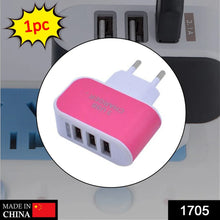Triple USB 3 Port Wall AC Adapter Charger for Mobile Phone (1Pc Only) - Justgrabit Inc.