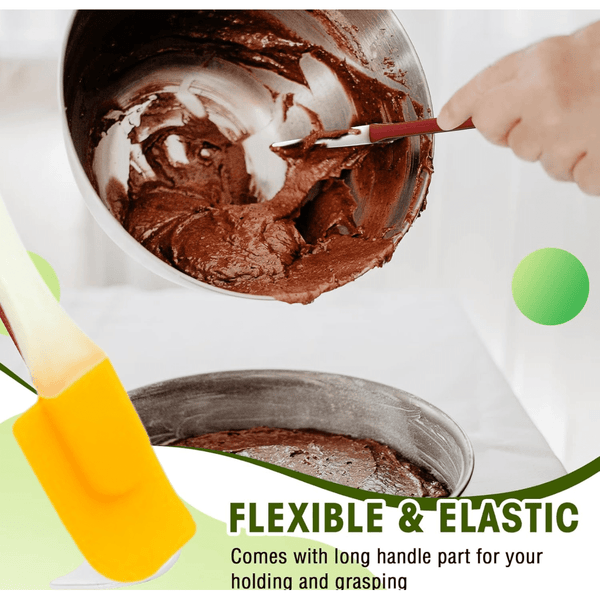 Silicone Cooking Spatula for Baking (1 Pc / 18 Cm) - justgrabit.in | Just Grab It