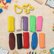Frisky Dough Modelling Clay Set – 12 Multicolor Dough Sticks with Shape Cutters - justgrabit.in | Just Grab It