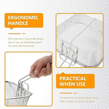 Stainless Steel Deep Fryer Basket with Long Handle (1 Pc) - justgrabit.in | Just Grab It