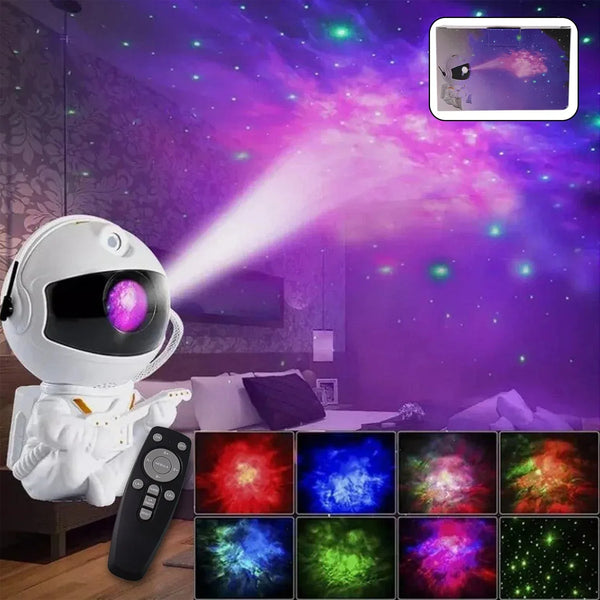 Premium Astronaut Galaxy Projector Night Light with Remote Control - Justgrabit Inc.