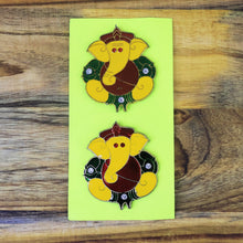 Decorative Lord Ganesha Wall Hanging Stickers (2 Pc) - justgrabit.in | Just Grab It