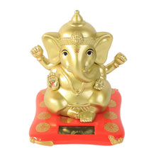 Decorative Religious Large Lord Ganesha Idol with Solar - Powered Base (1 Pc) - Justgrabit Inc.