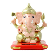 Solar - Powered Dancing Ganesha Idol – Decorative Lord Ganpati Showpiece with Movement - Justgrabit Inc.