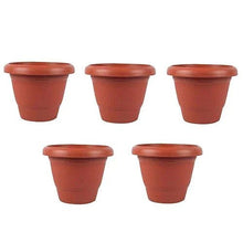 Garden Heavy Plastic Planter Pot / Gamla (Brown, Pack of 1) - Justgrabit Inc.