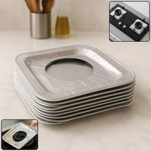 Aluminum Gas Stove Burner Protector Covers (10 Pc / 23x23 cm) - justgrabit.in | Just Grab It