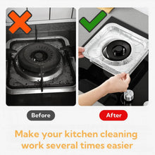 Aluminum Gas Stove Burner Protector Covers (10 Pc / 23x23 cm) - justgrabit.in | Just Grab It