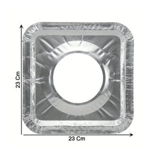 Aluminum Gas Stove Burner Protector Covers (10 Pc / 23x23 cm) - justgrabit.in | Just Grab It