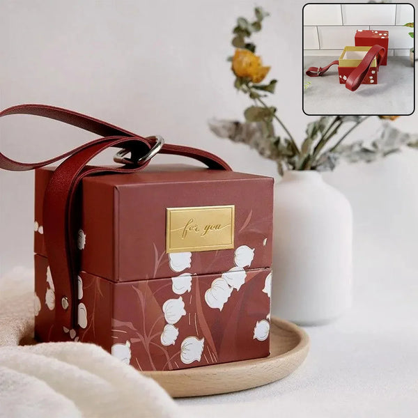 Luxury Gift Packaging Box with Leather Strap - justgrabit.in | Just Grab It