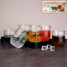Transparent Diamond - Pattern Drinking Glass Set (6 Pc Set) - justgrabit.in | Just Grab It
