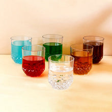 Transparent Diamond - Pattern Drinking Glass Set (6 Pc Set) - justgrabit.in | Just Grab It