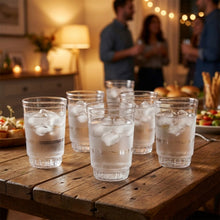 Transparent Janta Drinking Glass Set (300ml, 6 Pc Set) - justgrabit.in | Just Grab It