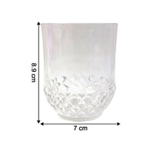 Transparent Diamond - Pattern Drinking Glass Set (6 Pc Set) - justgrabit.in | Just Grab It