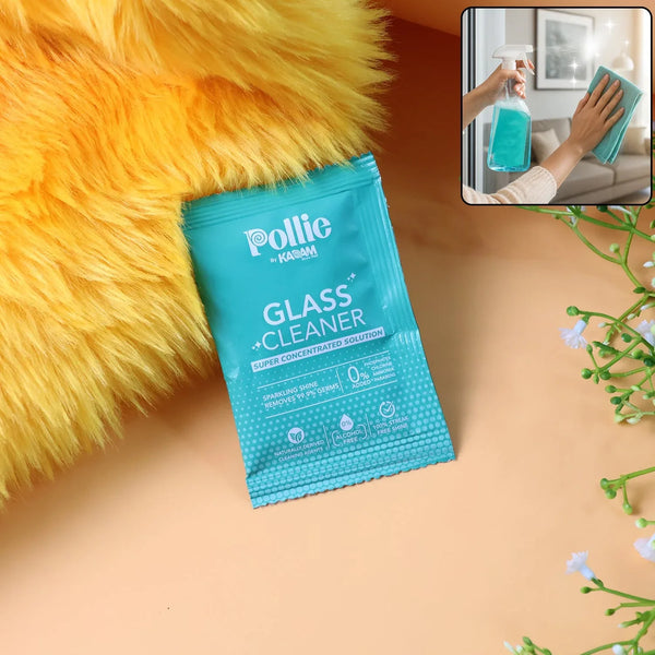 Pollic Kadam Concentrated Glass & Mirror Cleaner Sachet (15 Gm) - justgrabit.in | Just Grab It