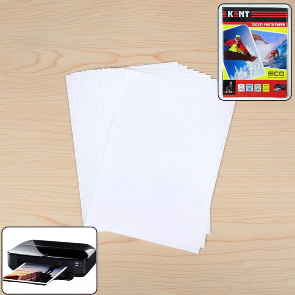 A4 Size High Glossy Photo Paper Sheets (A4 Size 20 Sheets) - justgrabit.in | Just Grab It