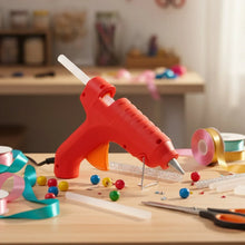 Premium 20W Hot Melt Glue Gun with 6 Transparent Glue Sticks Set - justgrabit.in | Just Grab It