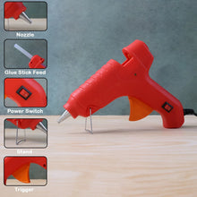 Premium 20W Hot Melt Glue Gun with 6 Transparent Glue Sticks Set - justgrabit.in | Just Grab It