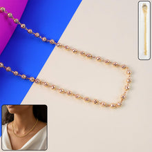 Elegant Gold - Tone Beaded Necklace Chain for Women (1 Pc) - justgrabit.in | Just Grab It