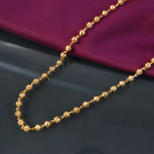 Elegant Gold - Tone Beaded Necklace Chain for Women (1 Pc) - justgrabit.in | Just Grab It