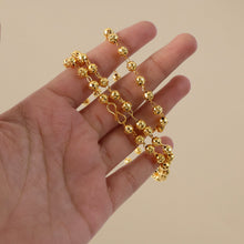 Elegant Gold - Tone Beaded Necklace Chain for Women (1 Pc) - justgrabit.in | Just Grab It