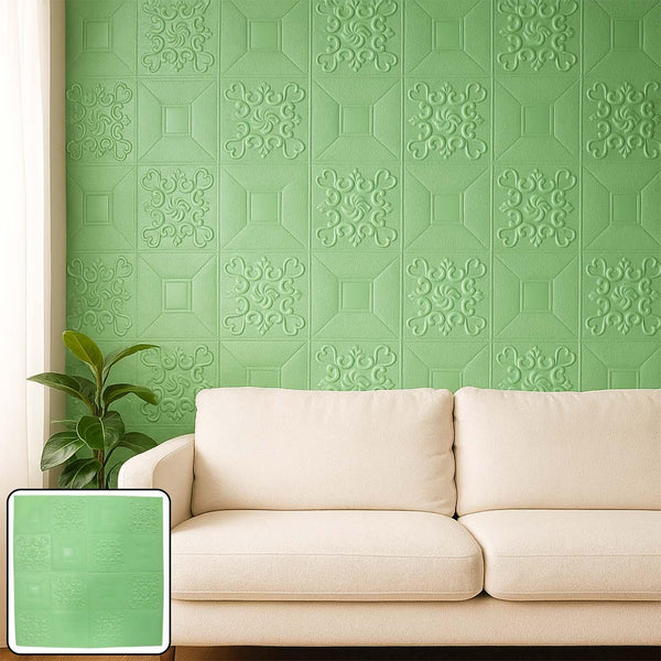 Wallpaper 3D Foam Wallpaper Sticker Panels (70 x 70 Cm / 1 Pc) - justgrabit.in | Just Grab It