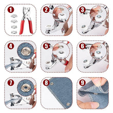 Heavy Duty Snap Button Fastener Plier Tool Kit (1 Set) - Justgrabit Inc.