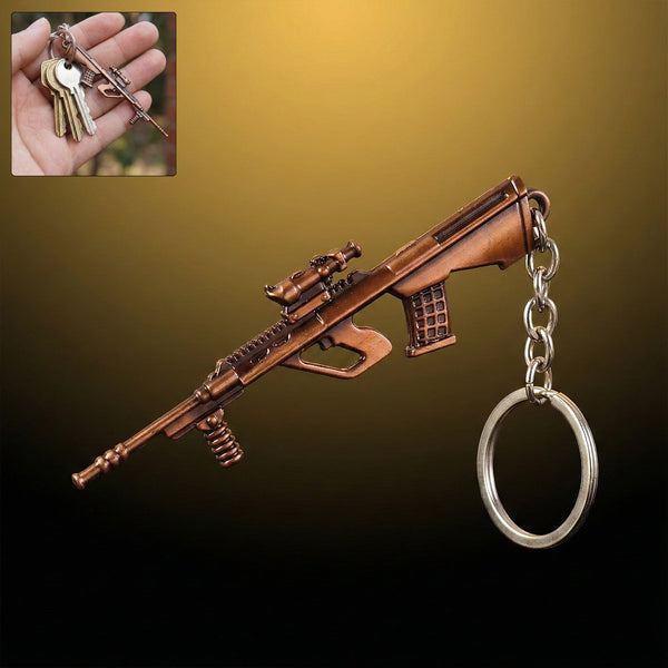 Metal Gun Shape Keychain (1 Pc) - justgrabit.in | Just Grab It