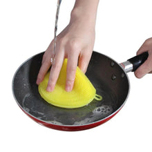 Silicone Dish Scrubber Sponge Mildew Free, Non Stick, Heat Resistant - Justgrabit Inc.