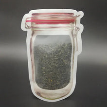 Reusable Airtight Seal Plastic Food Storage Mason Jar Zipper (500ml) - justgrabit.in | Just Grab It