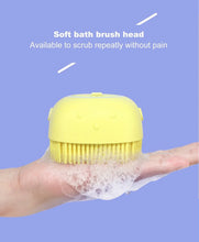 Silicone Massage Bath Body Brush Soft Bristle With Shampoo Dispenser - Justgrabit Inc.