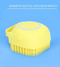 SILICONE MASSAGE BATH BODY BRUSH WITH SHAMPOO DISPENSER, SCRUBBER - Justgrabit Inc.