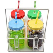 Drinking Cup / Glass / Mug Mason Jar with Handle & Straw - Justgrabit Inc.