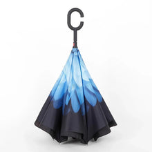 Printed Travel Windproof Umbrella (Reverse Umbrella) - Justgrabit Inc.