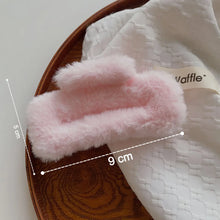 Big - Size Soft Faux Fur Hair Claw Clips (12 Pc) - Justgrabit Inc.