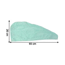 Premium Soft Microfiber Hair Drying Towel Wrap with Button Lock (1 Pc) - justgrabit.in | Just Grab It