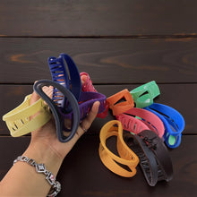 Plastic Hair Clamp Grip, Simple Matte Hair Barrette Clamp (12 Pc) - justgrabit.in | Just Grab It