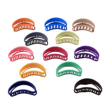 Plastic Hair Clamp Grip, Simple Matte Hair Barrette Clamp (12 Pc) - justgrabit.in | Just Grab It