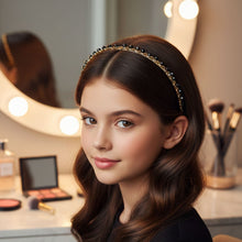 Elegant Gold Finish Decorative Hair Band (1 Pc) - justgrabit.in | Just Grab It