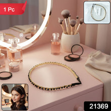 Elegant Gold Finish Decorative Hair Band (1 Pc) - justgrabit.in | Just Grab It