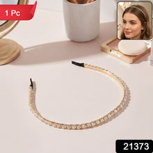 Elegant Crystal Studded Metal Hair Band (1 Pc) - justgrabit.in | Just Grab It