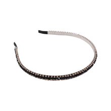 Elegant Black Crystal Studded Metal Hair Band (1 Pc) - justgrabit.in | Just Grab It