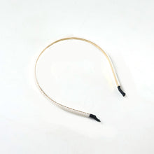 Elegant Pearl Beaded Slim Metal Hair Band (1 Pc) - justgrabit.in | Just Grab It