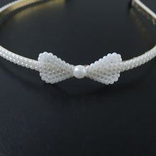 Elegant Pearl Beaded Slim Metal Hair Band (1 Pc) - justgrabit.in | Just Grab It