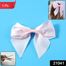 Elegant Satin Hair Bow Clip for Girls & Women (1 Pc) - justgrabit.in | Just Grab It