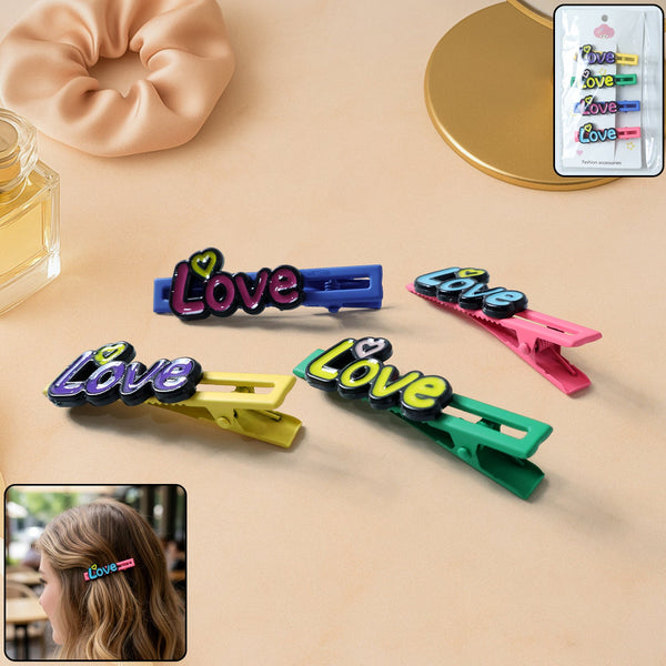 Decorative Hair Clip Set (4 Pc) - justgrabit.in | Just Grab It