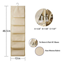 12 Grids Hanging Storage Bag (1 Pc / 12 Pocket / Mix Color) - justgrabit.in | Just Grab It