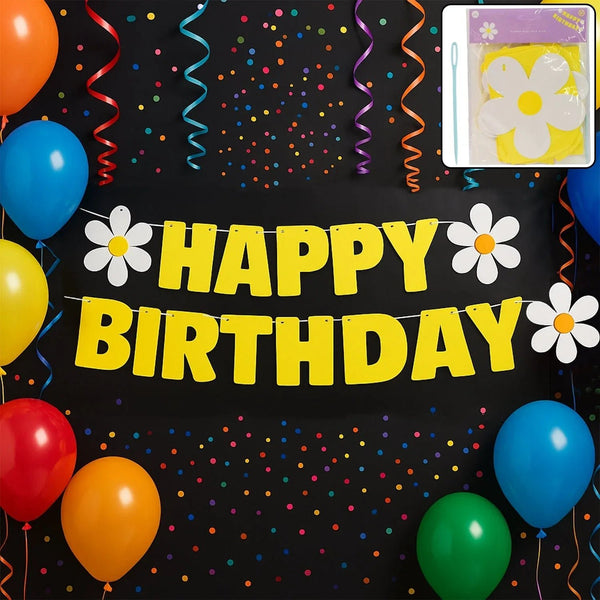 Happy Birthday Party Decoration Banner Set - justgrabit.in | Just Grab It