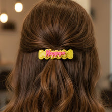 Cute “Happy” Bone - Shaped Snap Hair Clips Set (4 Pc) - justgrabit.in | Just Grab It